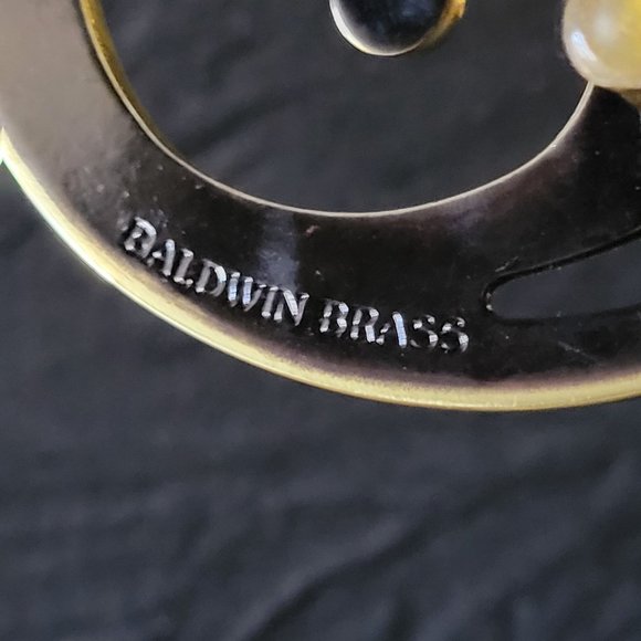 Vintage Baldwin Polished Brass "Oglethorpe" Trivet American Museum Collection - Picture 3 of 5